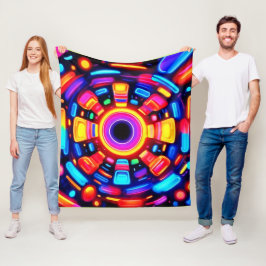 Psykedelisk energisprängning fleecefilt