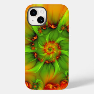 Psykedelisk färgfull modern Abstrakt Fractal Art