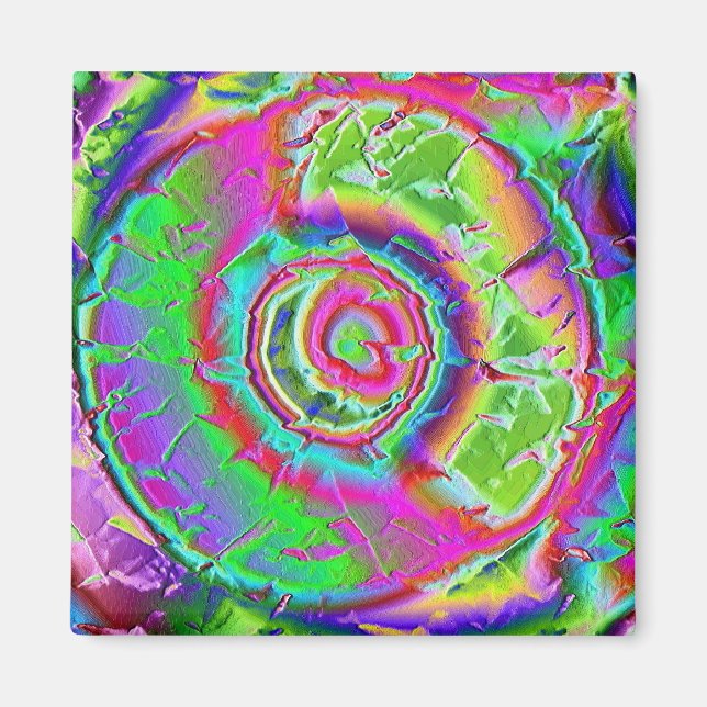Psykedelisk färgning magnet (Framsidan)