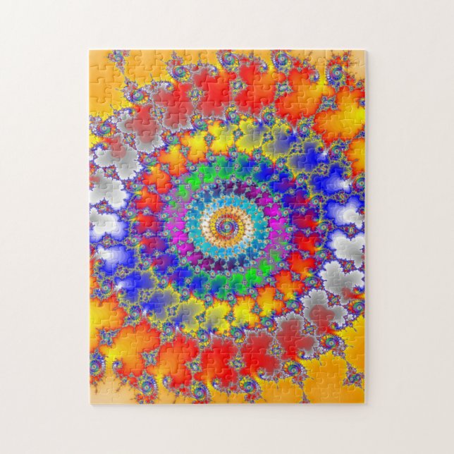 Psykedelisk fjällig Spiral Pussel (Vertikal)