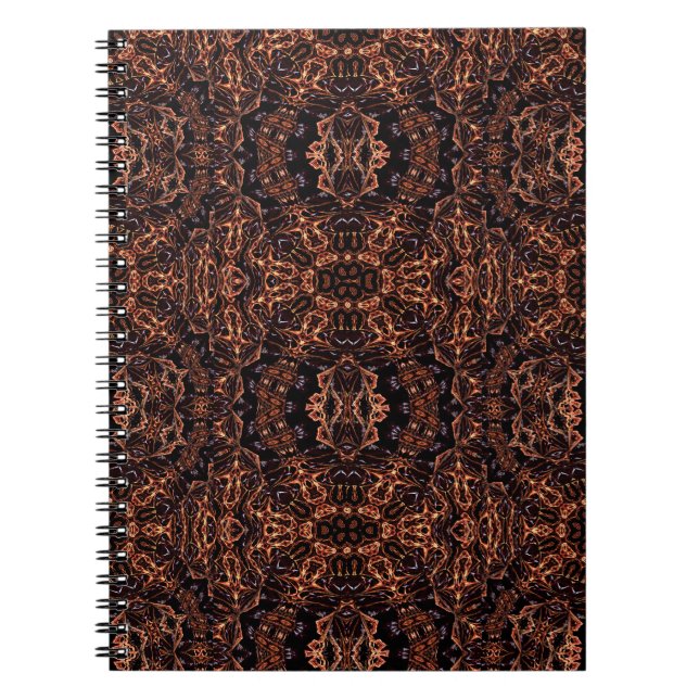 Psykedelisk, Fractal, Flame Art, Magic Notebook Anteckningsbok (Framsidan)