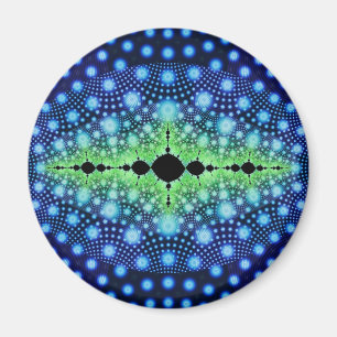 Psykedelisk Fractal Vild Decorativ Abstrakt Art Magnet