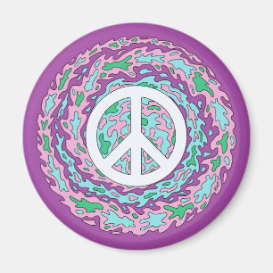 Psykedelisk fred magnet