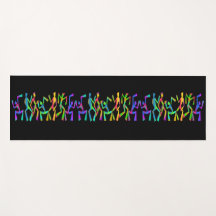 Psykedelisk Funky Dancers Yoga Mat
