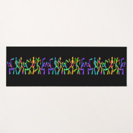 Psykedelisk Funky Dancers Yoga Mat