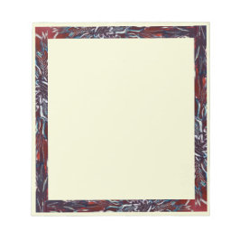 Psykedelisk Funky Flower Gräns Anteckningsblock