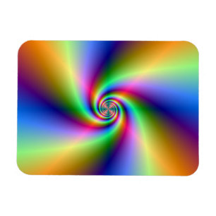 Psykedelisk fyra Vind Spiral Magnet
