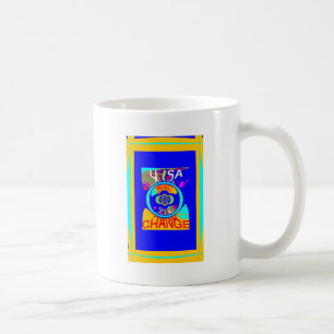 Psykedelisk Groove: Abstrakt av pop Art Energy Kaffemugg