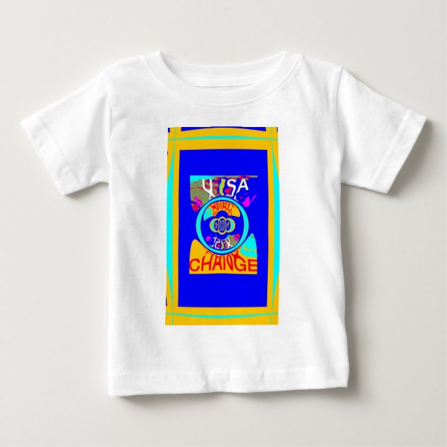Psykedelisk Groove: Abstrakt av pop Art Energy Tee (Framsida)