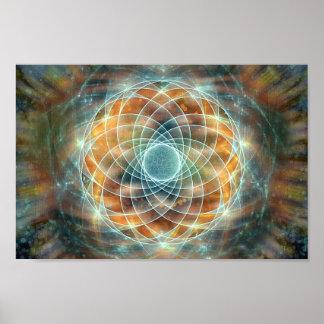 Psykedelisk Helig Geometry Stargate Poster