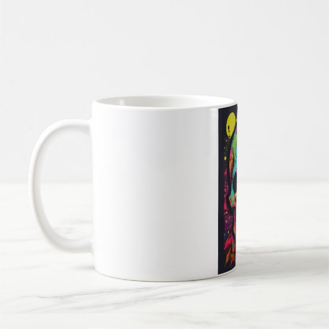 Psykedelisk hudexplosion kaffemugg (Vänster)