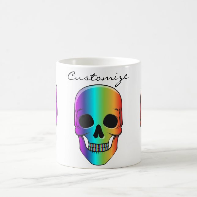 Psykedelisk humant skulltunder_Cove Kaffemugg (Center)