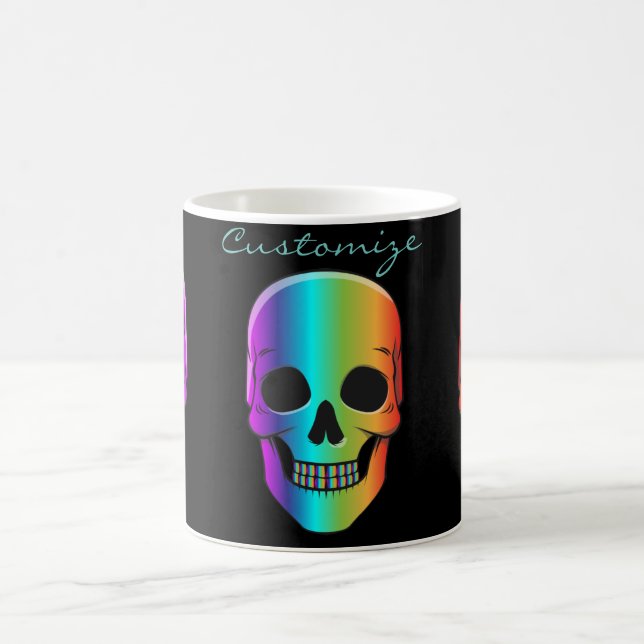 Psykedelisk humant skulltunder_Cove Kaffemugg (Center)