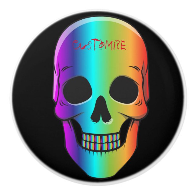 Psykedelisk humant skulltunder_Cove Knopp (Framsidan)