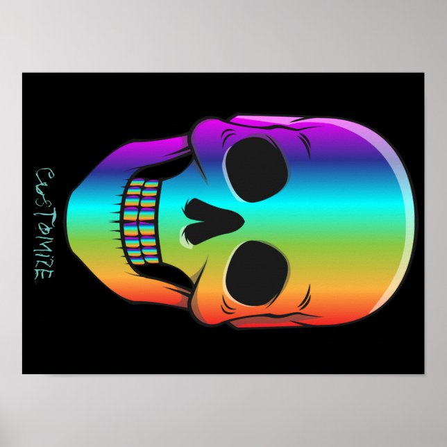 Psykedelisk humant skulltunder_Cove Poster (Framsidan)