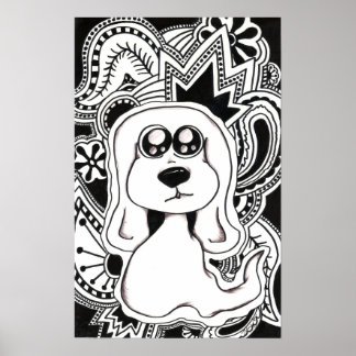 Psykedelisk Hund Poster