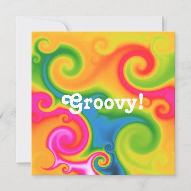 Psykedelisk Inbjudningar (Framsida)