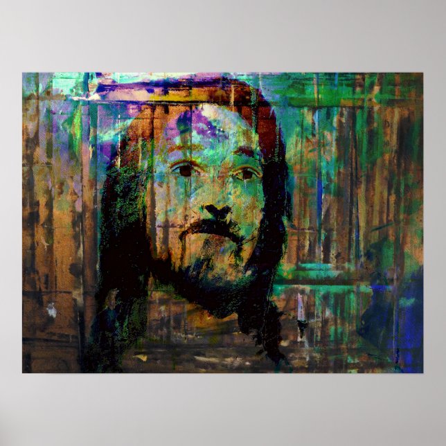 psykedelisk jesus poster (Framsidan)