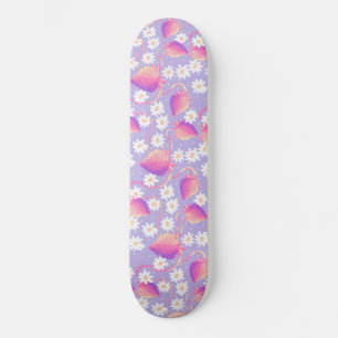 Psykedelisk jordgubbspatch mini skateboard bräda 18,5 cm