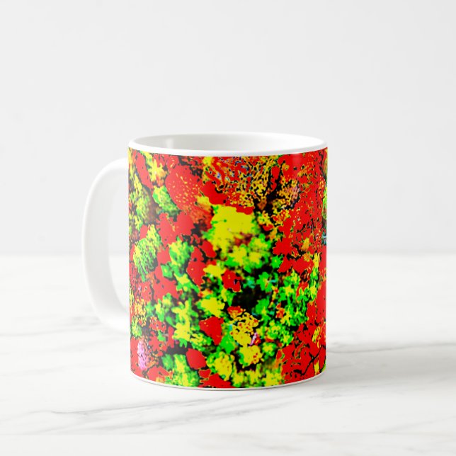 psykedelisk kaffe kaffemugg (Framsida vänster)