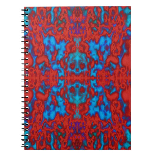 Psykedelisk kaleidoskop mönster anteckningsbok (Framsidan)