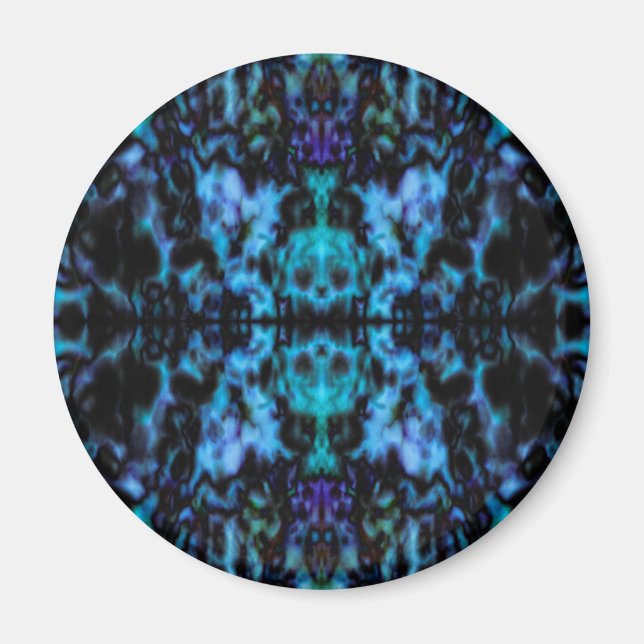 Psykedelisk kaleidoskop mönster magnet (Framsidan)