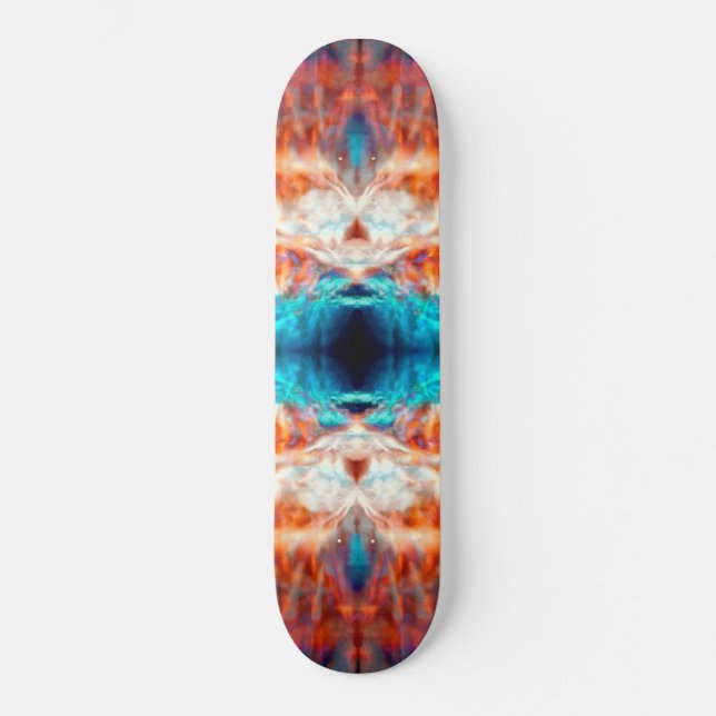 Psykedelisk kaleidoskop mönster skateboard bräda 20 cm (Framsida)