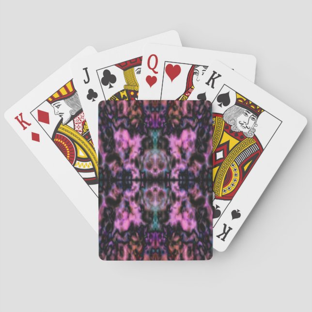 Psykedelisk kaleidoskop mönster spel kort (Baksidan)