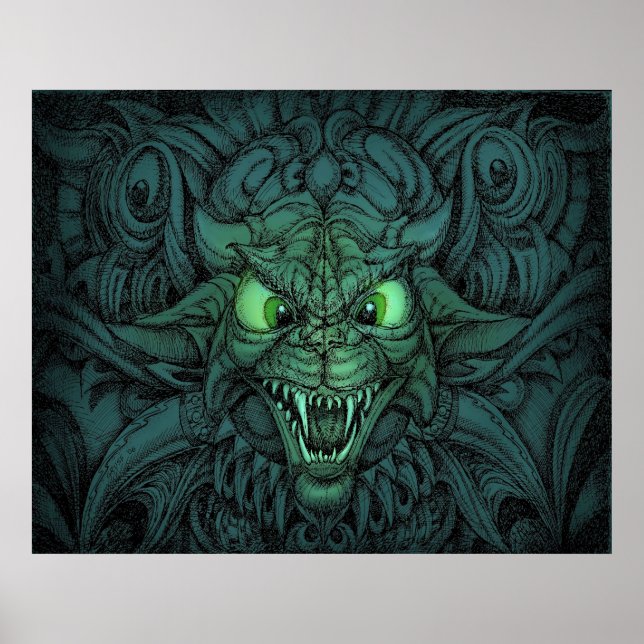 Psykedelisk katt poster (Framsidan)