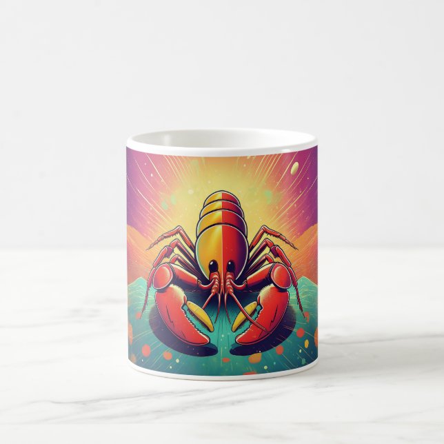 Psykedelisk konst av släktet Ocean Kaffemugg (Center)
