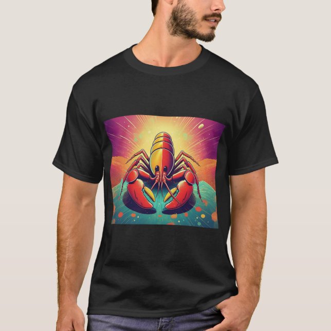Psykedelisk konst av släktet Ocean T Shirt (Framsida)