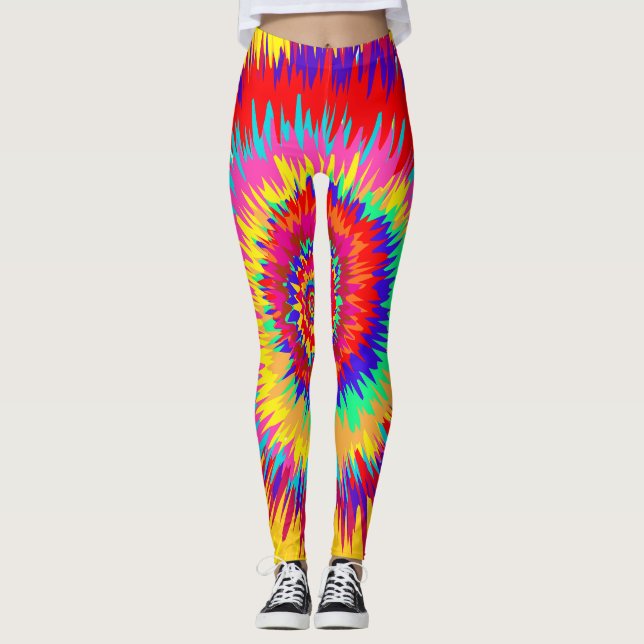 Psykedelisk konst leggings (Framsida)