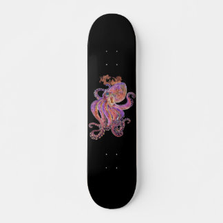 Psykedelisk Lila Deep Sea Kraken Mini Skateboard Bräda 18,5 Cm