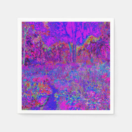 Psykedelisk Lila liggande Pappersservett