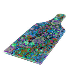 Psykedelisk Lila och Lime Green Garden Flowers