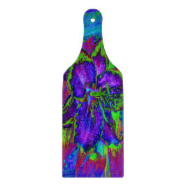 Psykedelisk Lila och Lime Green Lily Flower