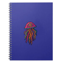 Psykedelisk manet spiralanteckningsbok