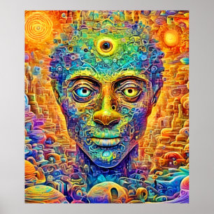 Psykedelisk mind Art Poster