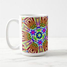 Psykedelisk Mönster 3X6 Kaffemugg