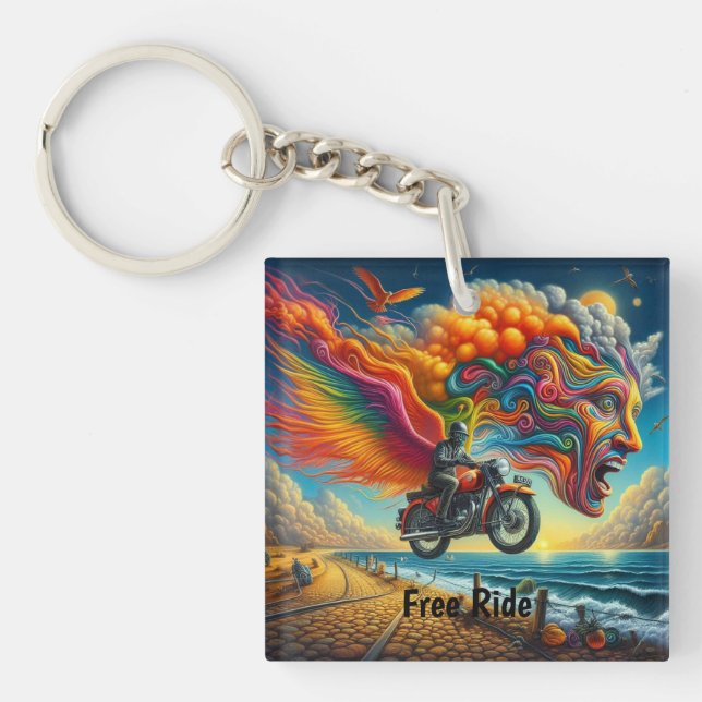 Psykedelisk motorcykel Dreamscape (Framsidan)