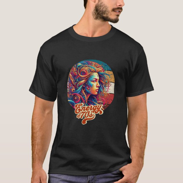 Psykedelisk Natur Spirit T Shirt (Framsida)