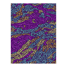 Psykedelisk Neon Retro Mönster Design