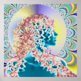 Psykedelisk ny romantisk poster