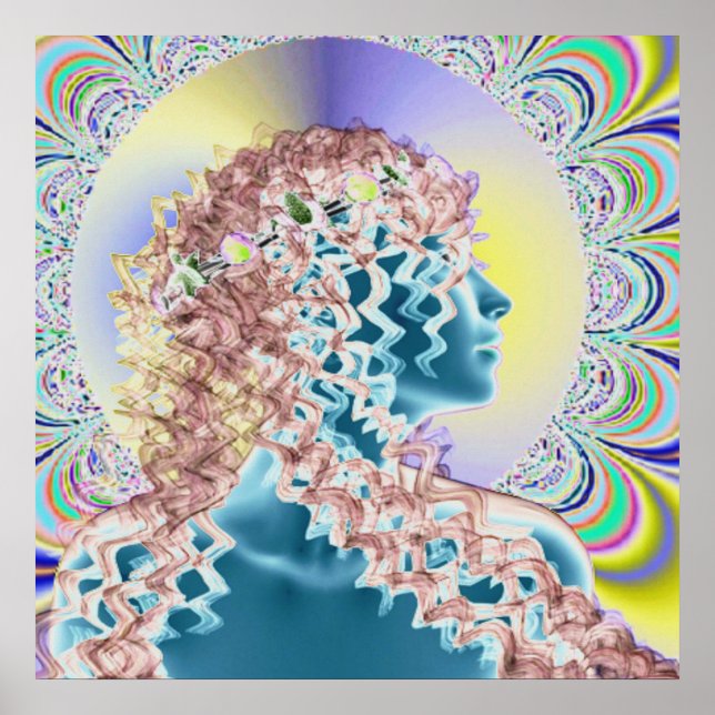 Psykedelisk ny romantisk poster (Framsidan)