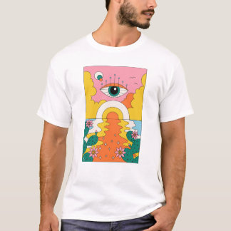Psykedelisk ökentröja t shirt