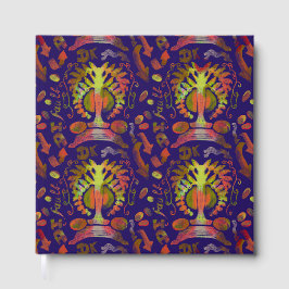 Psykedelisk orientalisk symmetrikonst Abstrakt Gästböcker