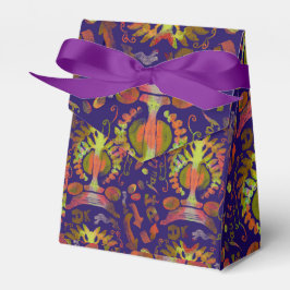 Psykedelisk orientalisk symmetrikonst Abstrakt Presentaskar