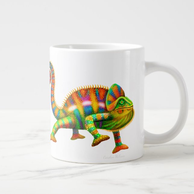 Psykedelisk Panther Chameleon Jumbo Mugg (Höger)