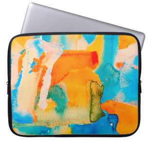 Psykedelisk Papper. Klassiskt blått och Lush Lava Laptop Fodral