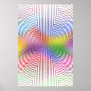 Psykedelisk Poster: Abstrakt Färg Vinkara Poster
